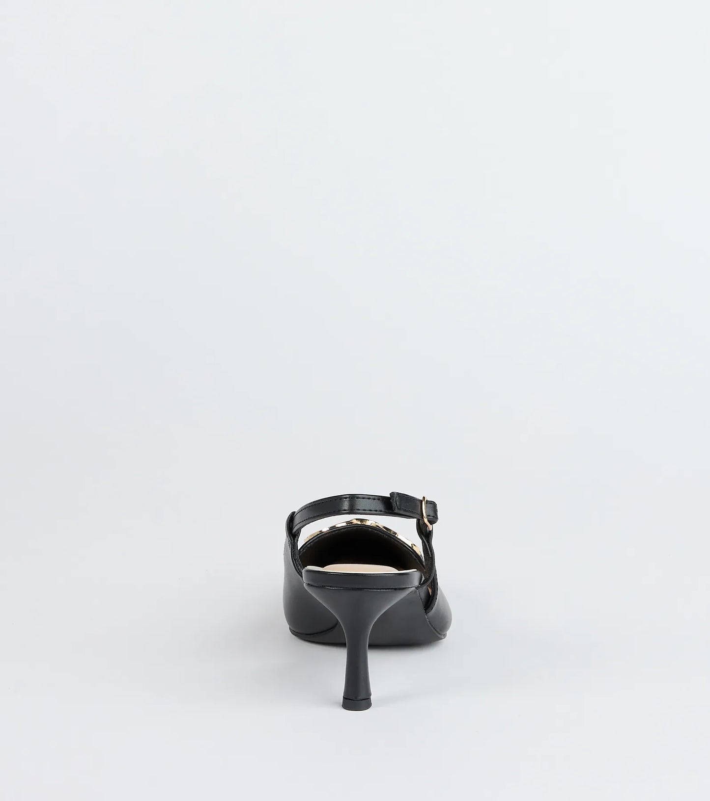 Trendy Buckle Slingback Stiletto Pumps