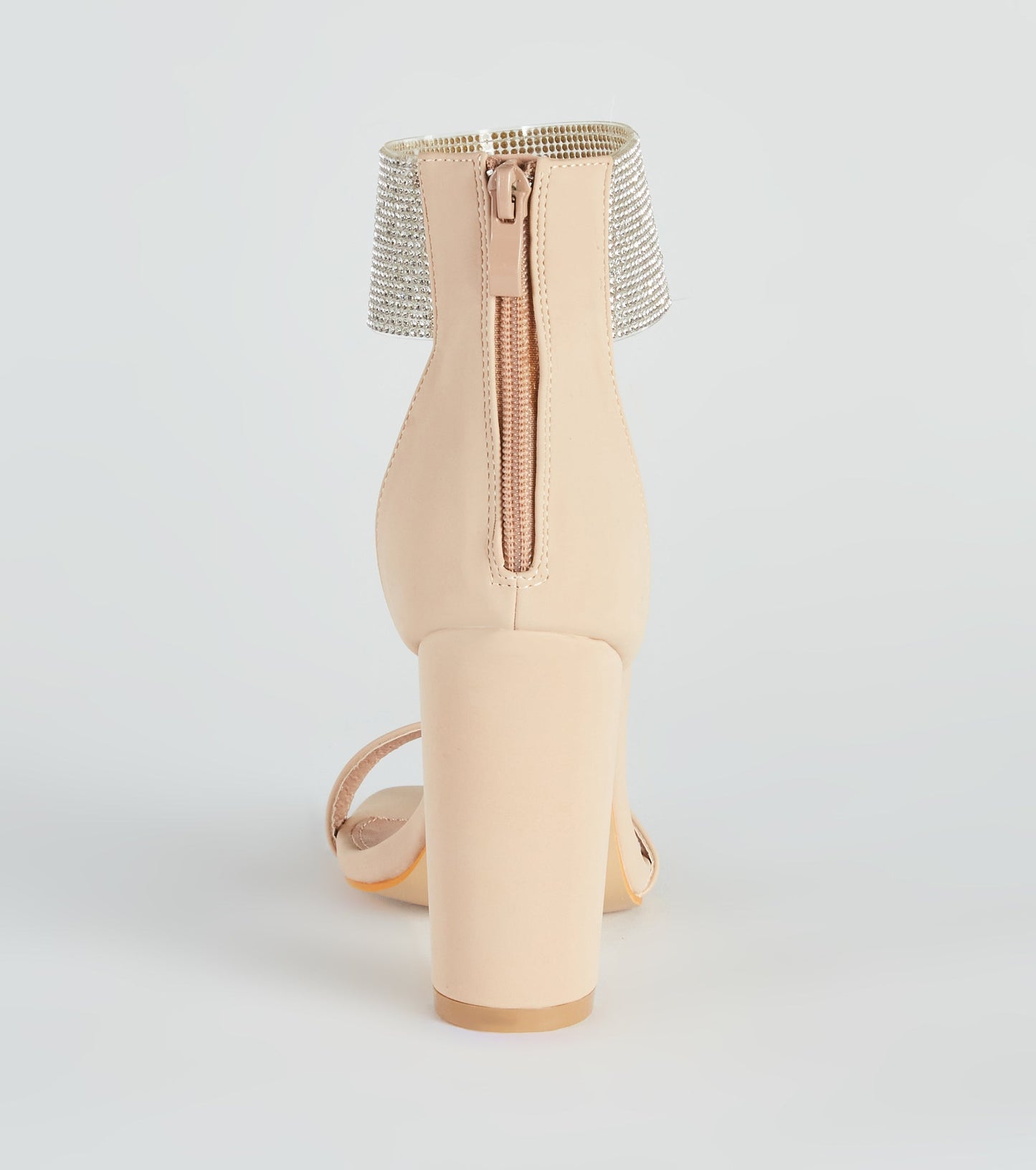 Dazzle Queen Rhinestone Block Heels