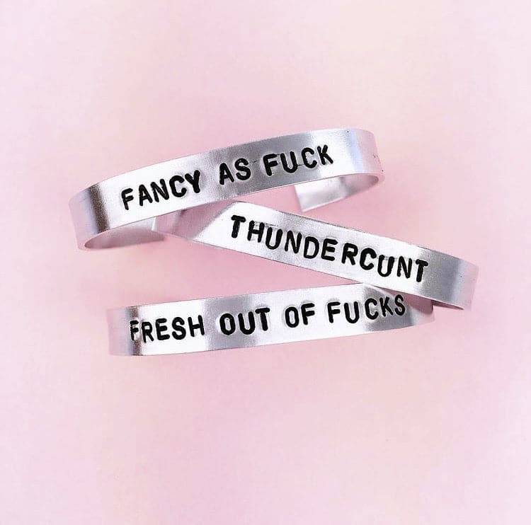 Personalised Hand Stamped Bangle