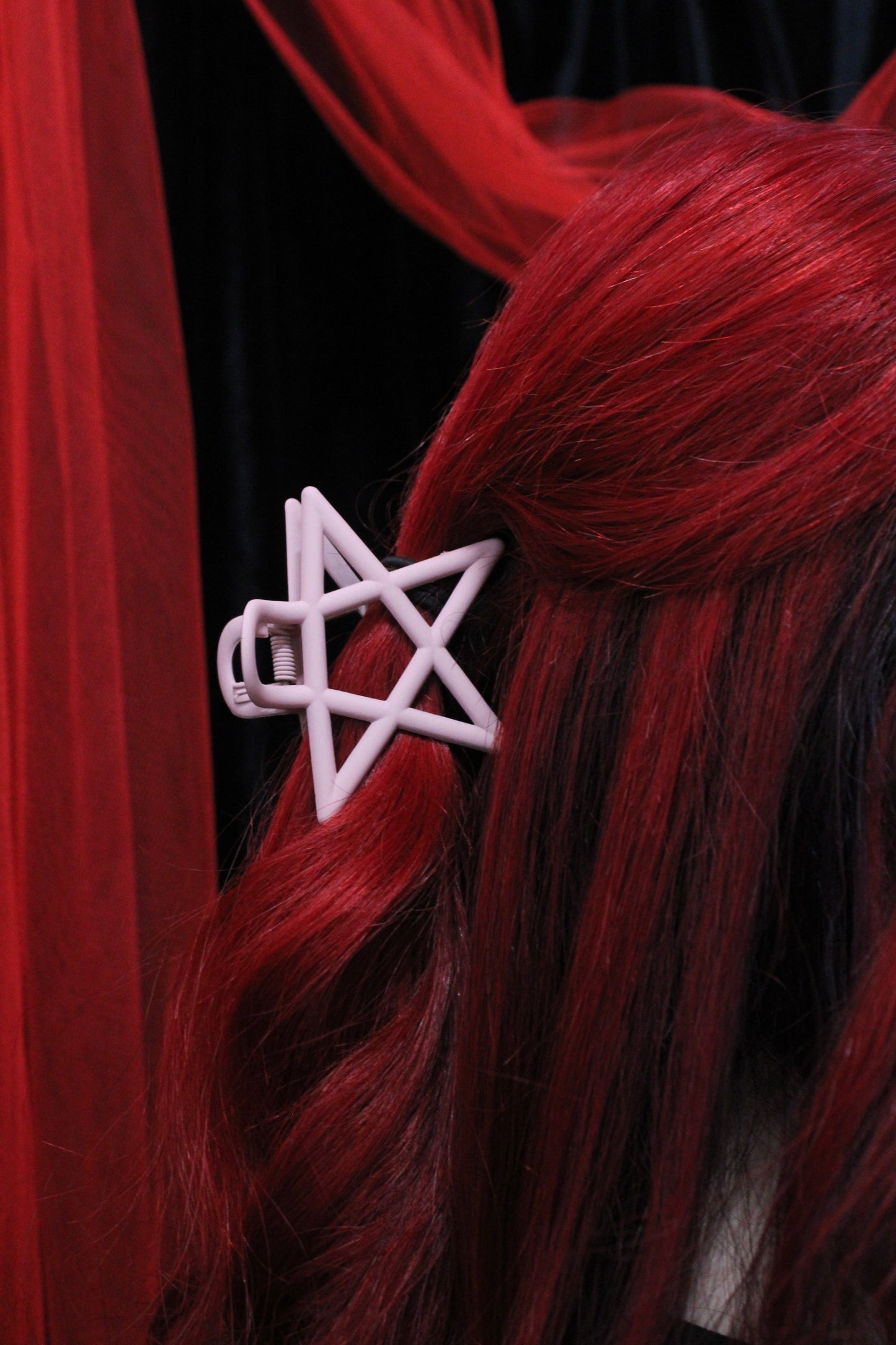 Pentagram Hair Clip - Dusty Rose