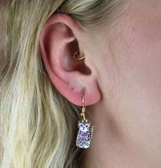 Pink Cheetah Earrings