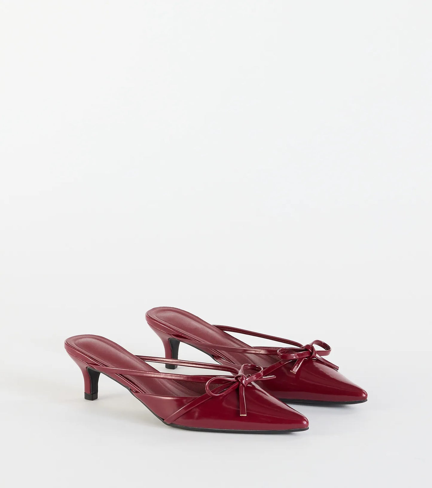 Sweetest Thing Bow Kitten Heel Mules