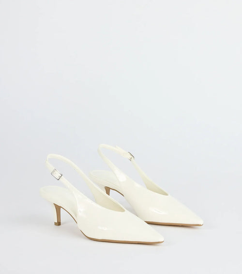 Lookin' Sleek Sling-Back Stiletto Pumps