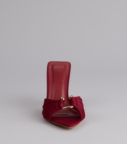 Touch Of Drama Stiletto Mules