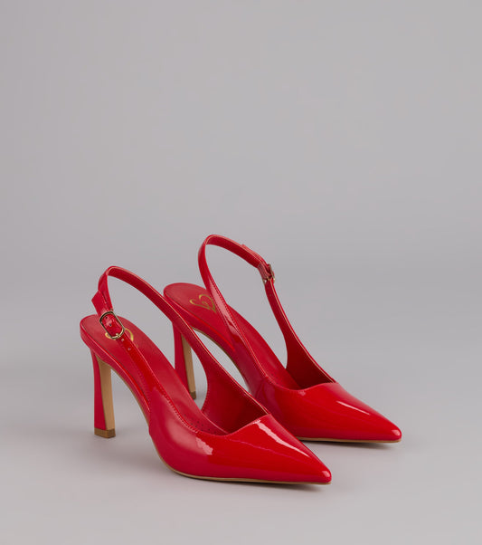 Bold Chic Slingback Stiletto Heels