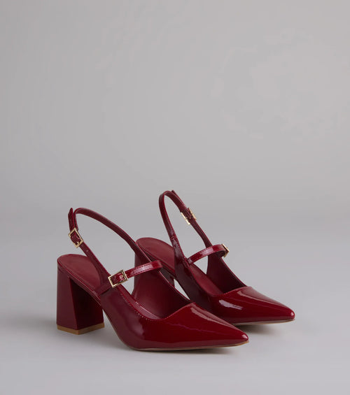 Too Chic To Quit Sling-Back Pumps
