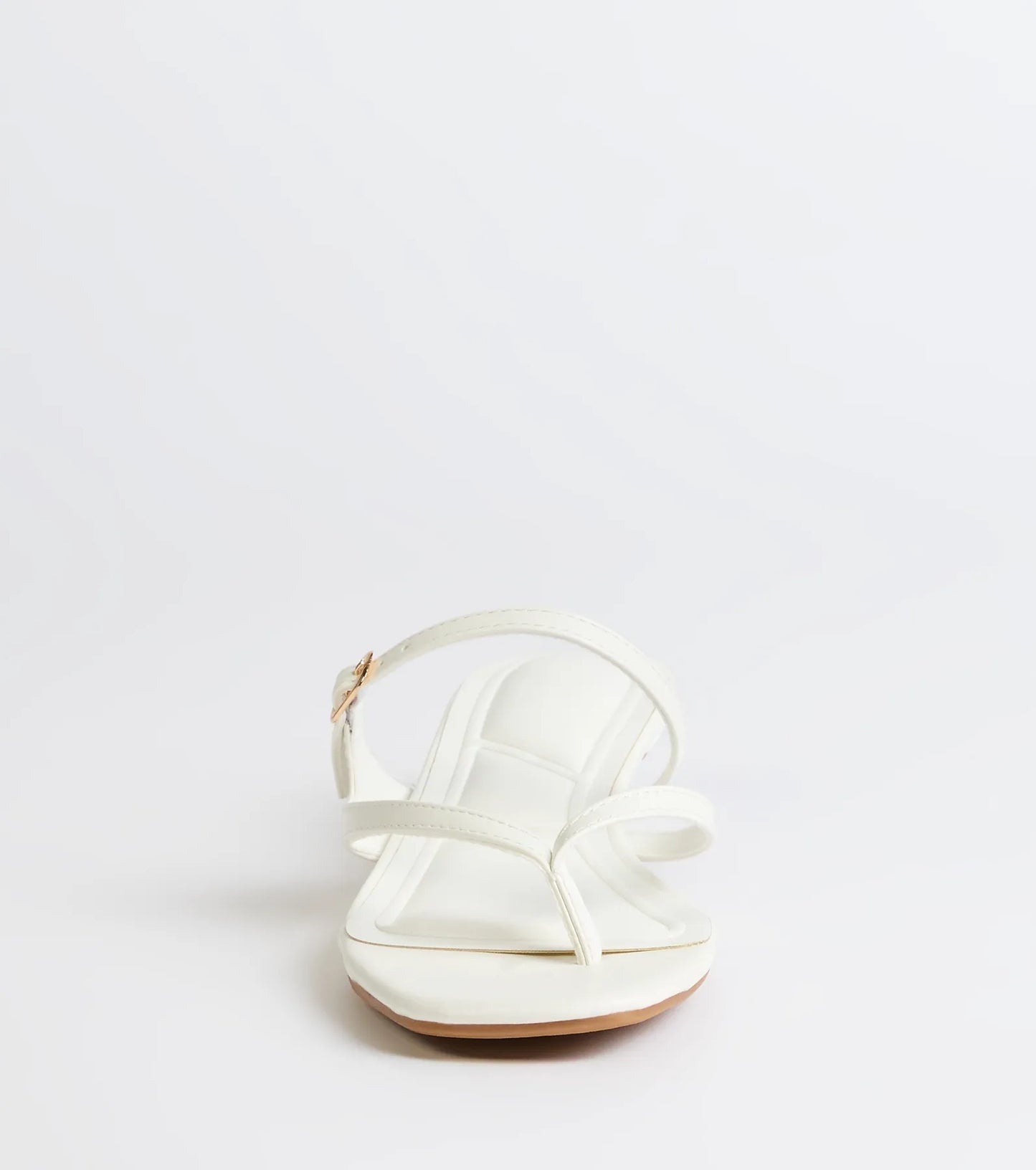 Chic Trend Thong Strap Kitten Heel Mules