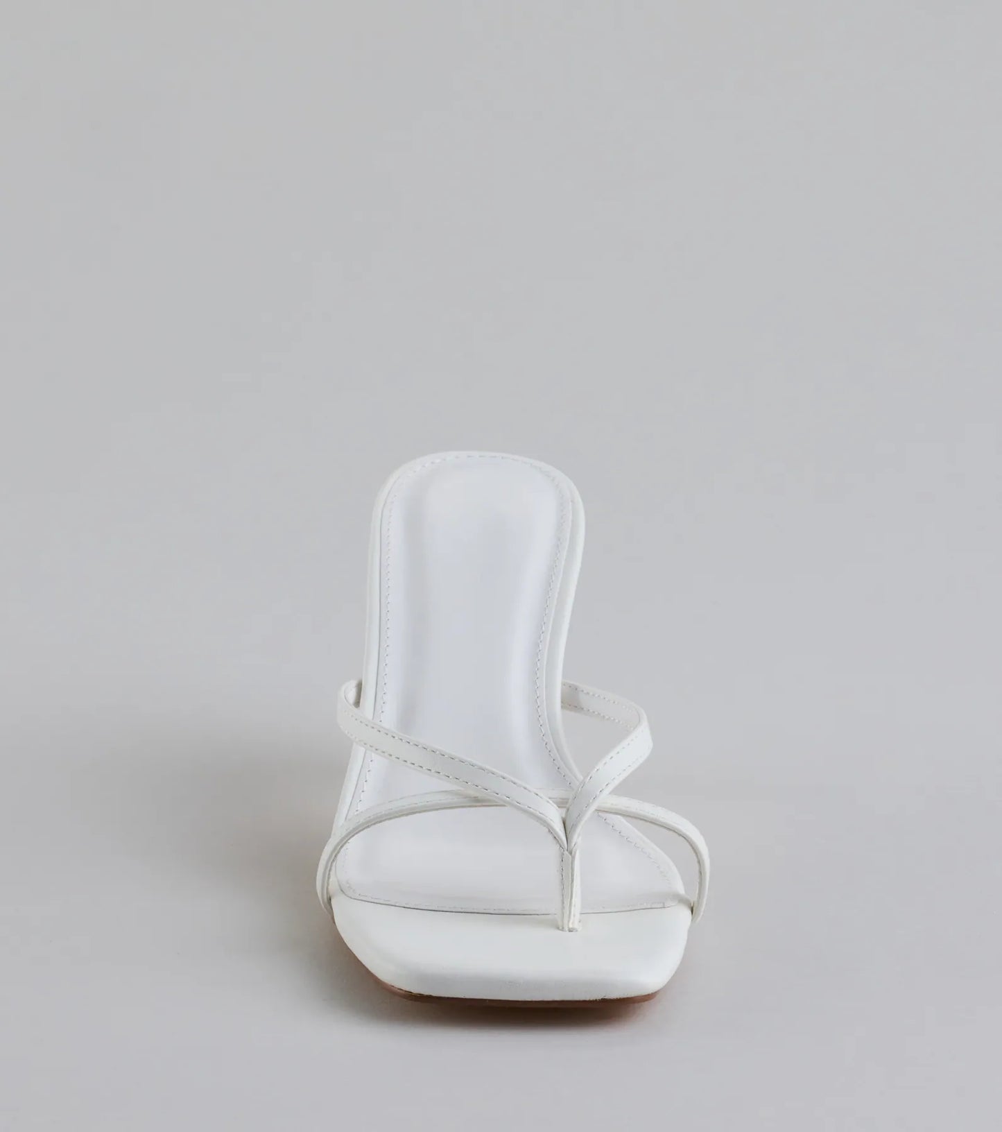 Out And About Strappy Thong Stiletto Mules