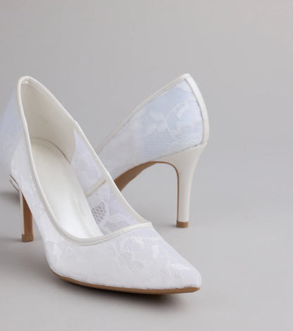Romance Always Lace Stiletto Pumps