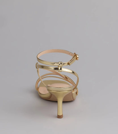 Simply Stunning Strappy Kitten Heels