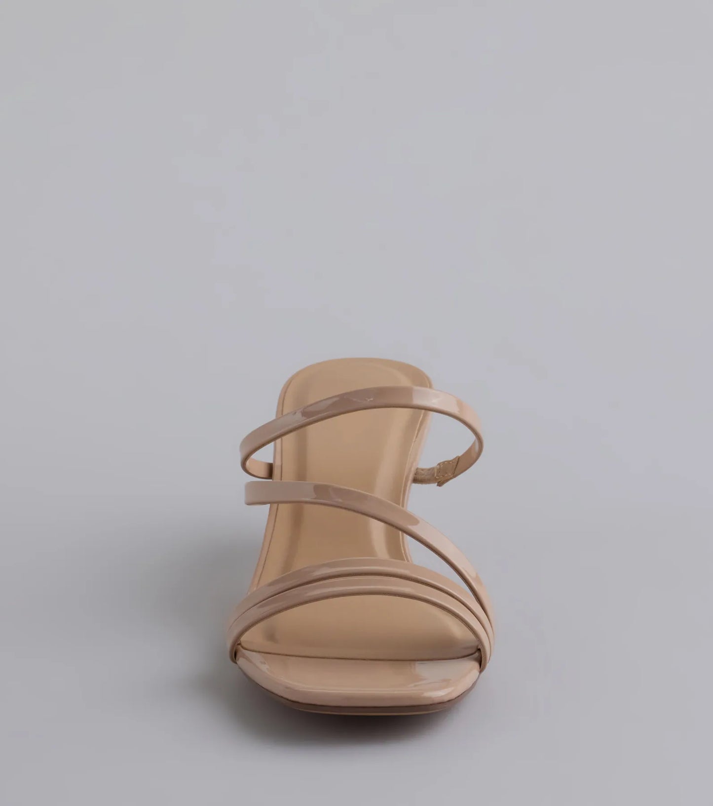 Cute Attitude Strappy Kitten Heel Mules