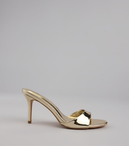 Just Like Magic Metallic Stiletto Heels