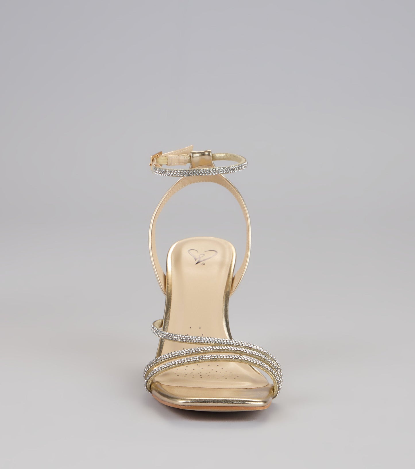 So Icy Rhinestone Kitten Stiletto Heels