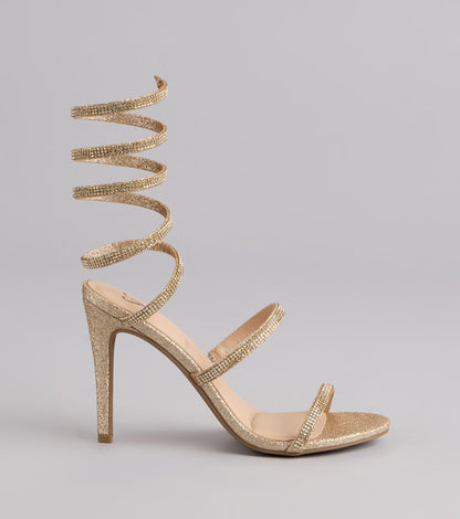 Glow Getter Rhinestone Stiletto Heels