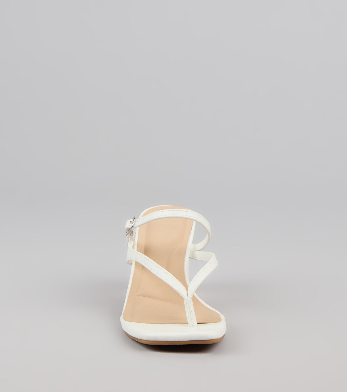 Strap In Thong Buckle Mules