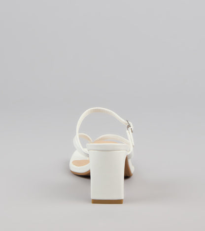 Strap In Thong Buckle Mules