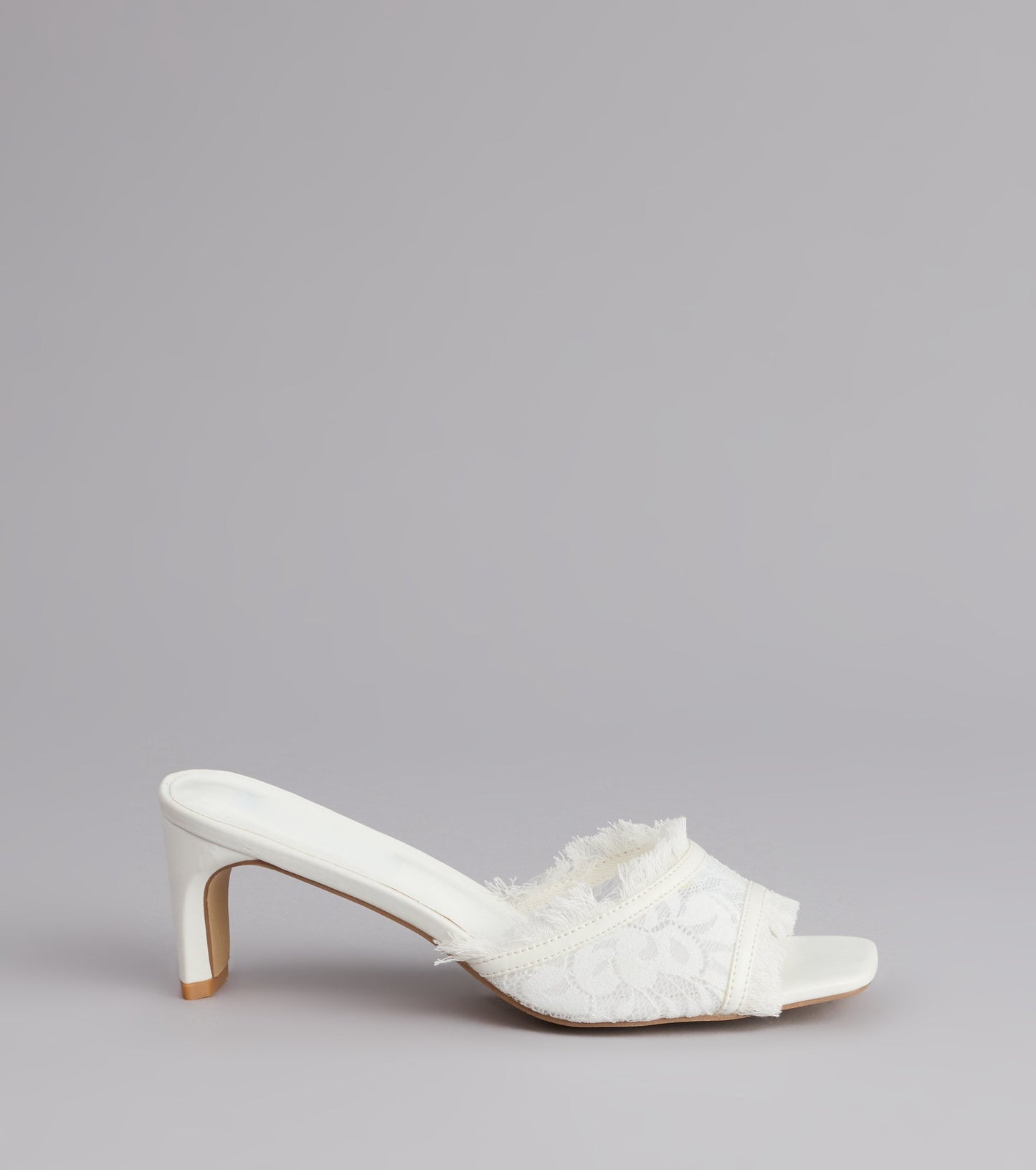 Keep It Cute Lace Strap Mules