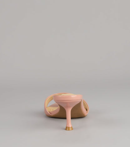 Own the Moment Patent Heeled Mules