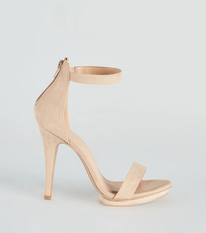 Fab Faux Suede Island Heels