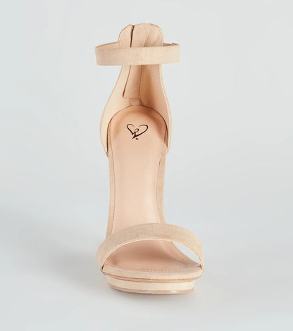 Fab Faux Suede Island Heels