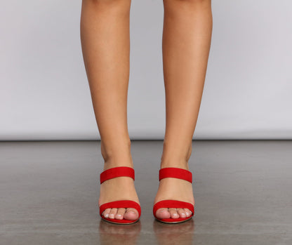 Double Appeal Block Heel Mules