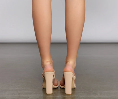 Double Band Basic Nubuck Mules