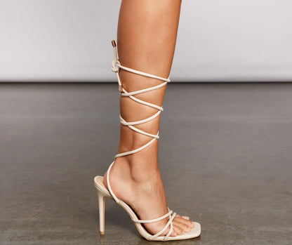 Strappy And Stunning Stiletto Heels