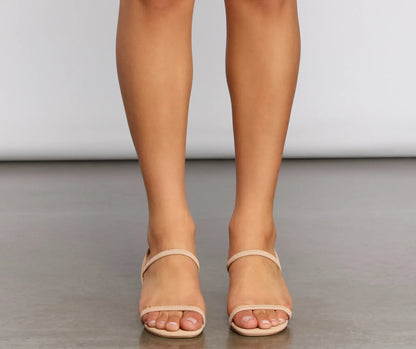 Never Basic Low Block Heels