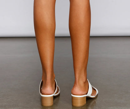 Stacked On Basics Wide Fit Mules
