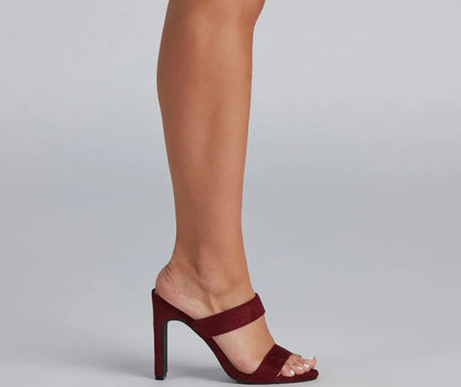 Day To Night Faux Suede Mules