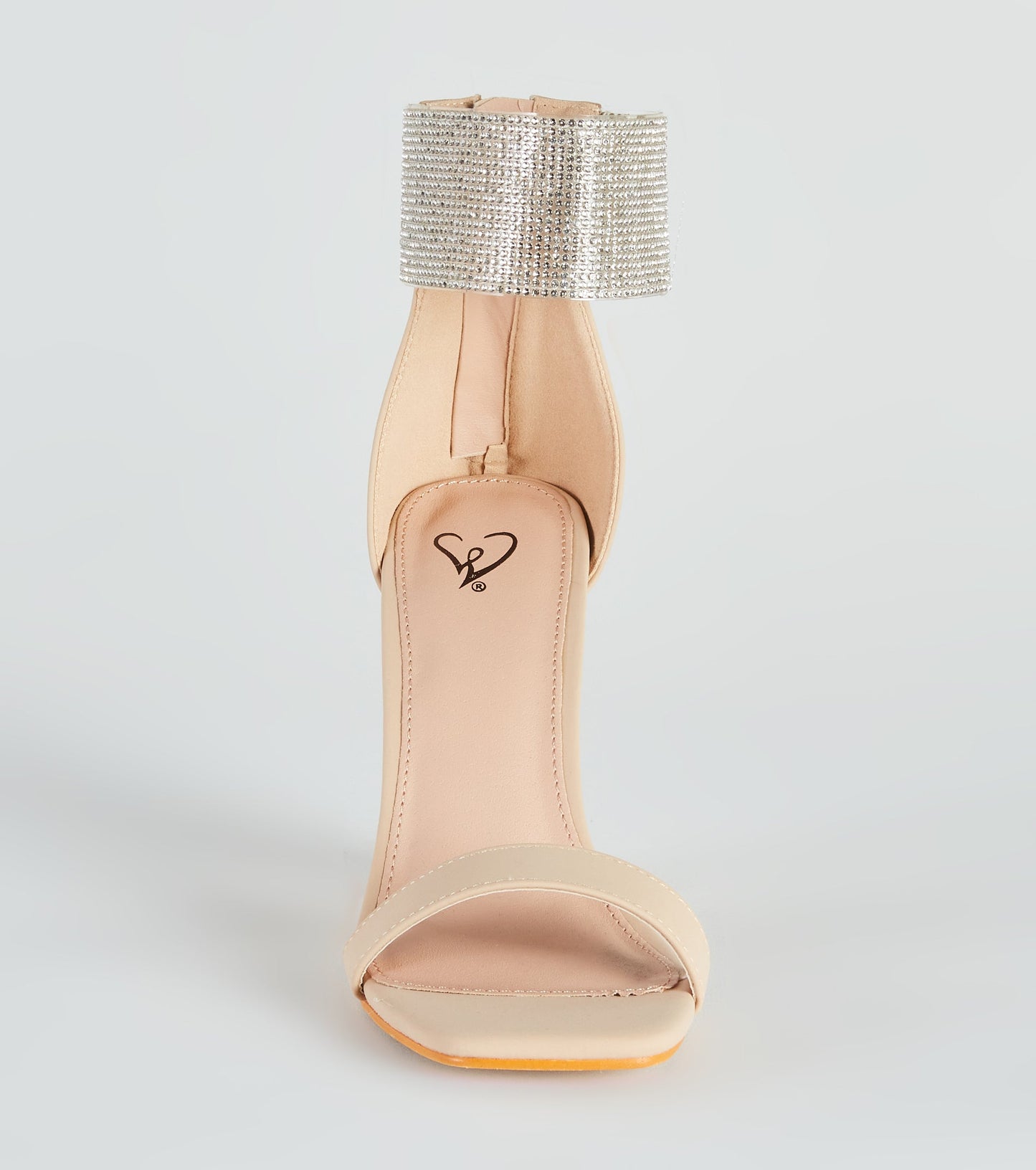 Dazzle Queen Rhinestone Block Heels