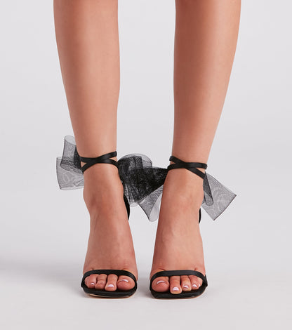Glam Girl Vibes Satin Stiletto Heels