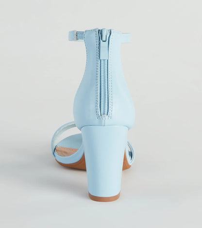 Take A Spin Chic Basic Block Heels
