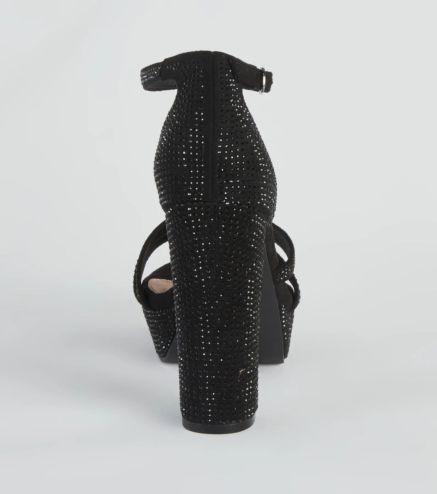 Glitzy Status Rhinestone Platform Heels