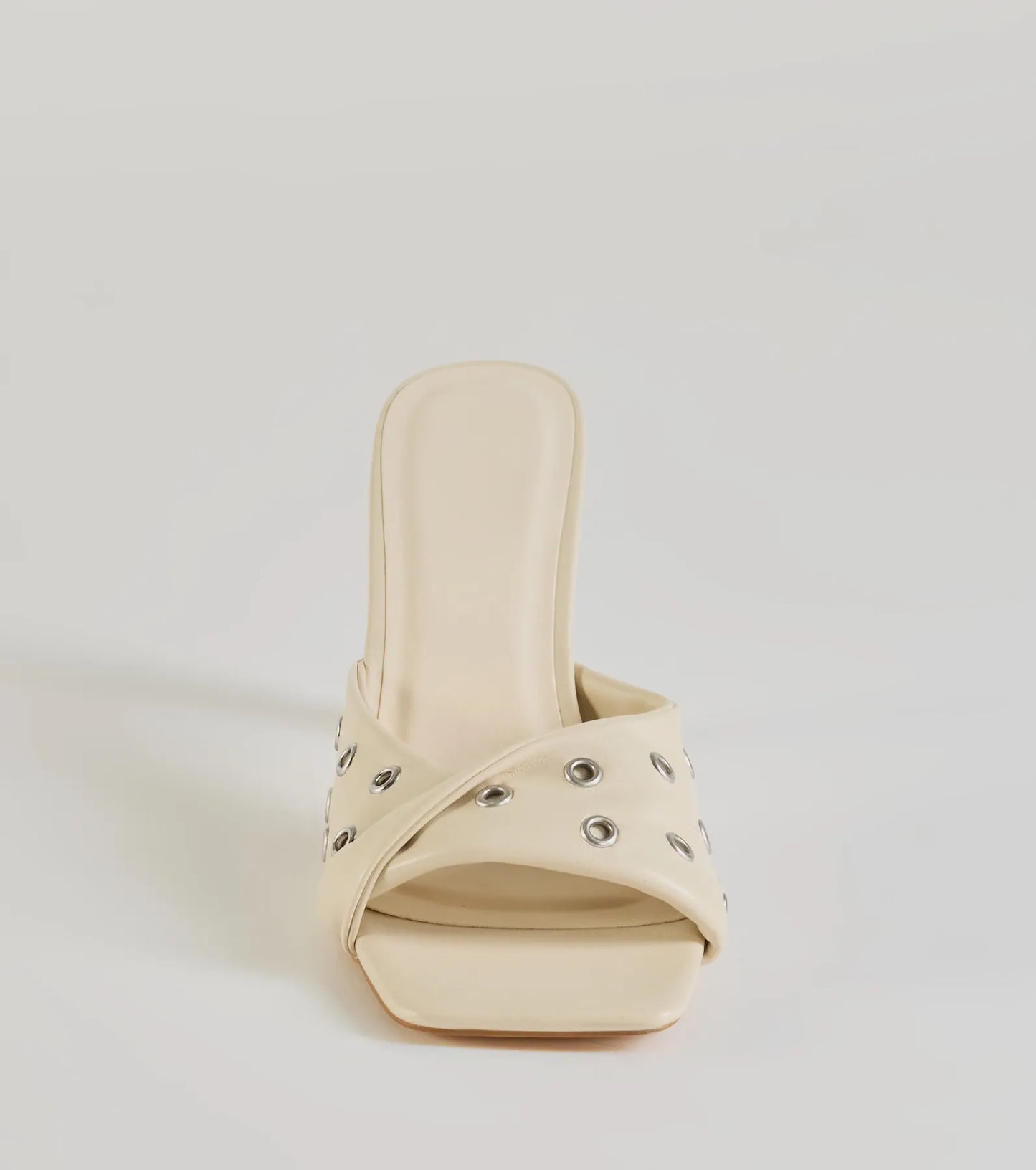 Trendy Twist Strap Stiletto Mules