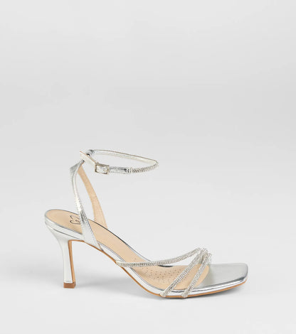 So Icy Rhinestone Kitten Stiletto Heels