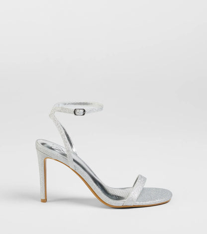 Sparks Fly Glitter Mesh Stiletto Heels