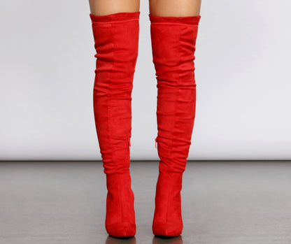 Lace Up Glamour Stiletto Boots