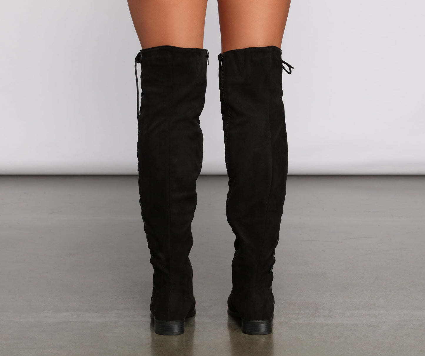 Stylish Lace-Up Over The Knee Boots
