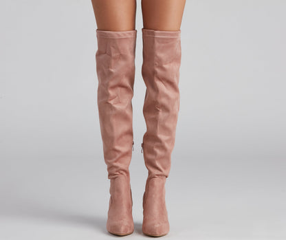 Classic Chic Faux Suede Boots