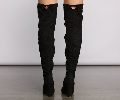 High Fashion Peep Toe Boots
