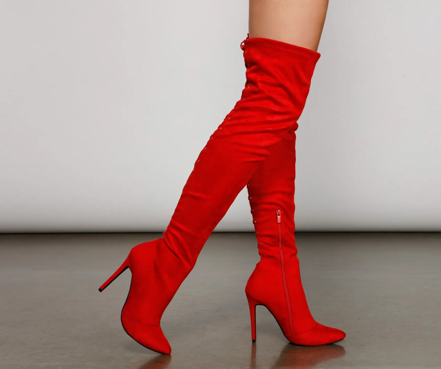 Hot Like Fire Over-The-Knee Stiletto Boots