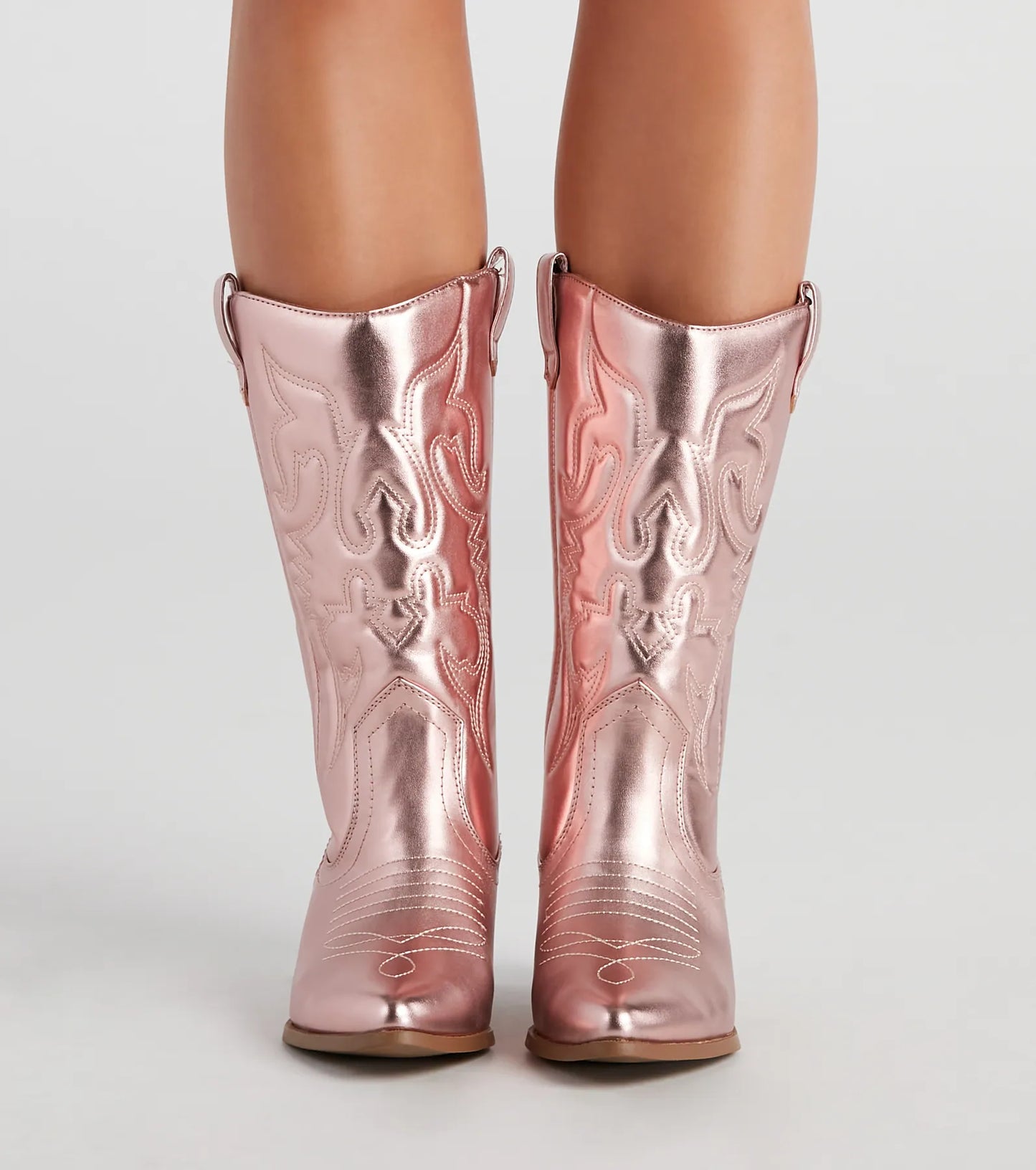Major Glam Metallic Cowboy Boots