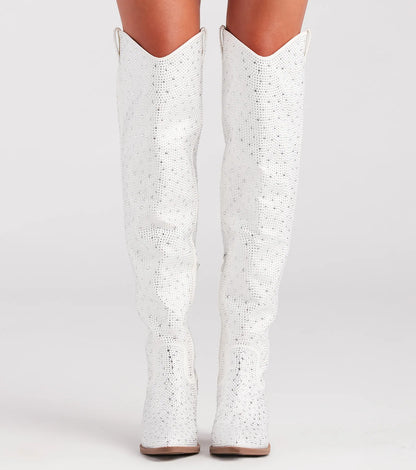 Kick Up The Glam Rhinestone Cowboy Boots