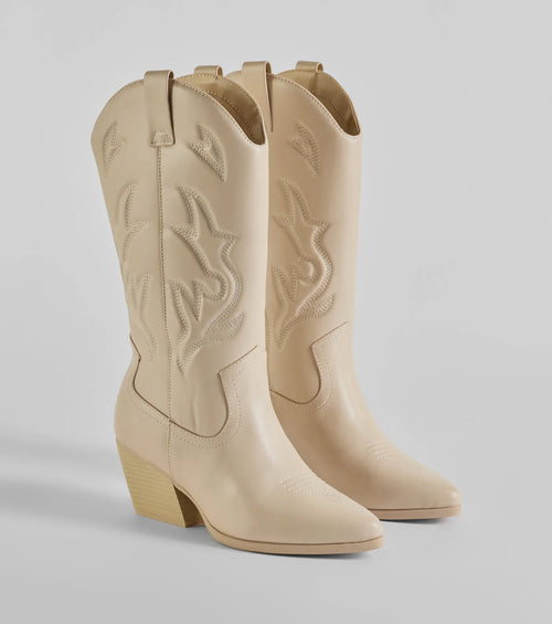 Country Babe Under-The-Knee Cowboy Boots