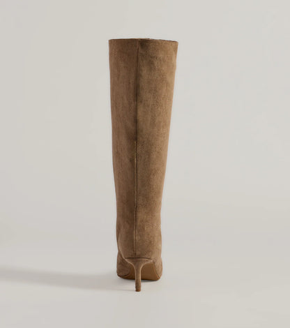 Chic Strut Under-The-Knee Kitten Heel Boots