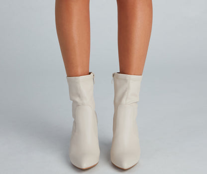 Strut Worthy Faux Leather Booties