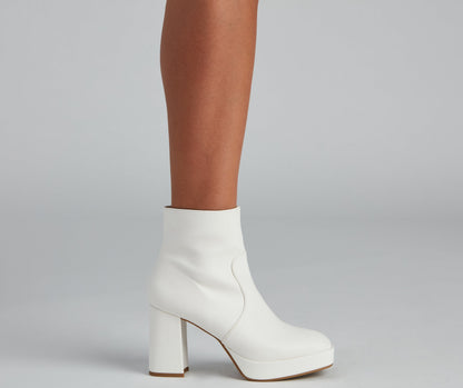 Feelin' Retro Platform Booties