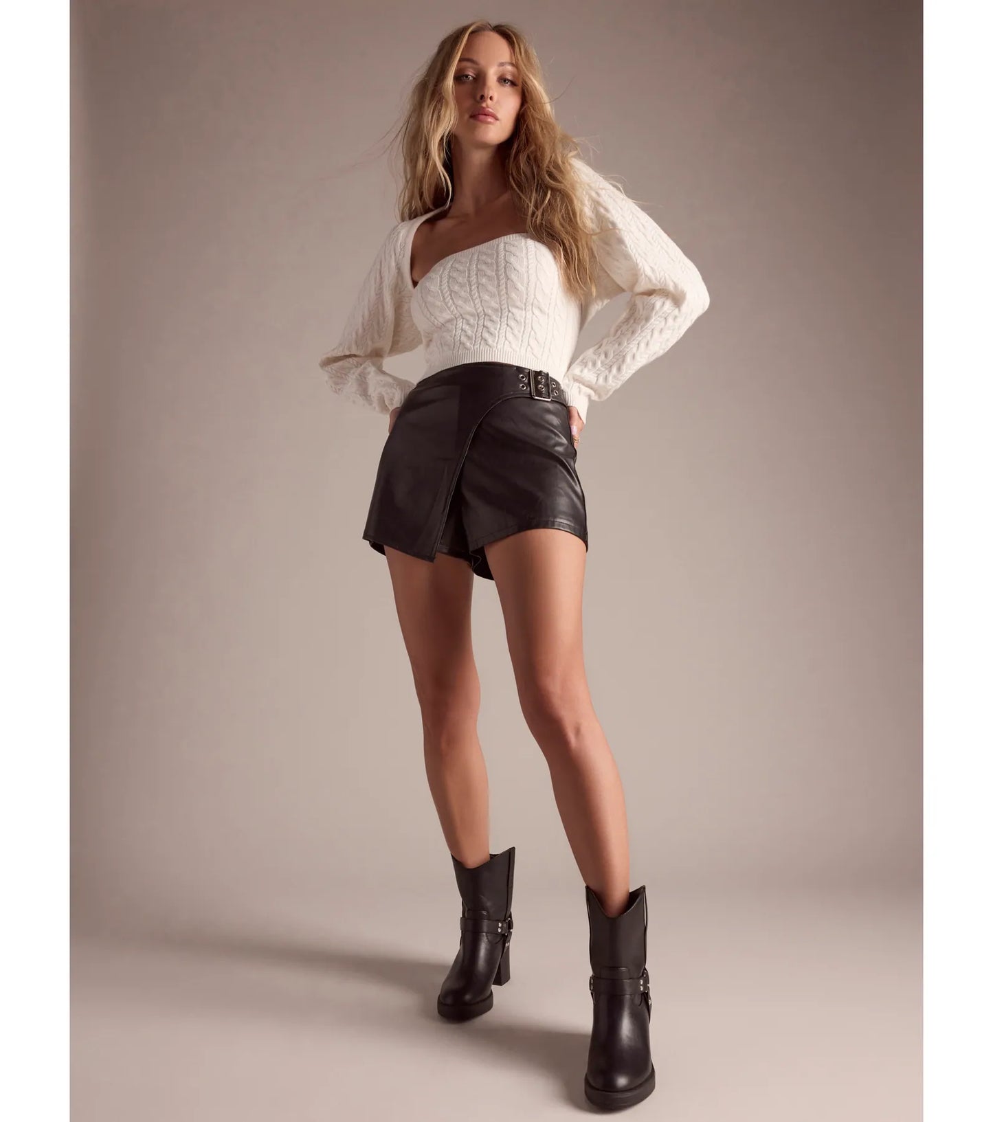 Strut It Out Moto Block Heel Platform Booties