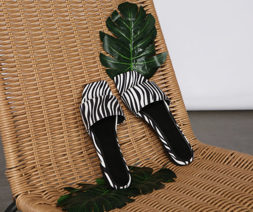Keep It Trendy Zebra Print Sandals
